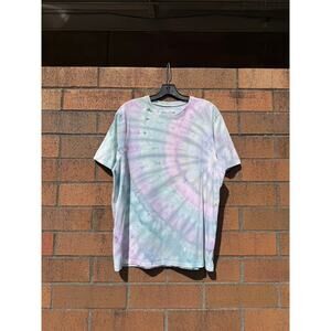 Y2K Nike Sportswear Hand Dyed 1/1 Vintage Tie Dye Swoosh Tee Shirt ACG Center